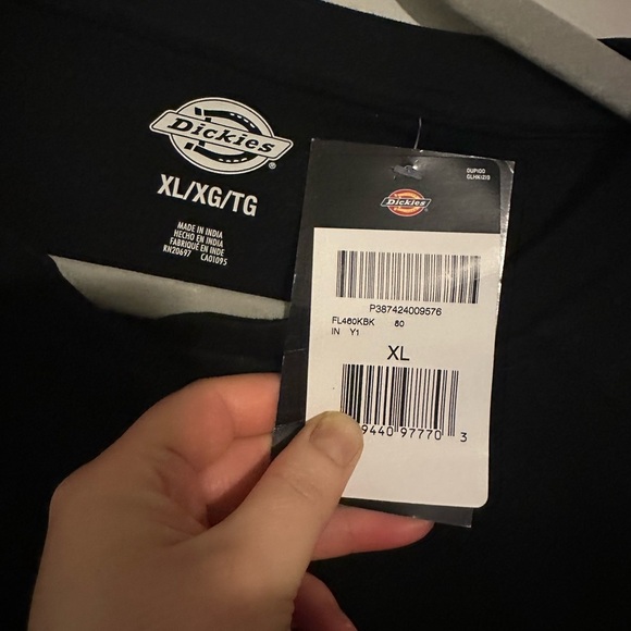 Dickies Black Long Sleeve Henley - Picture 4 of 6